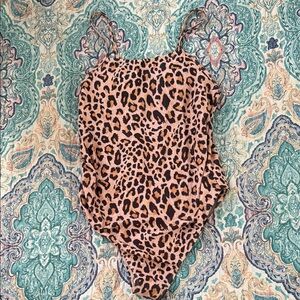 Maternity leopard swimsuit S